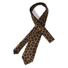 Leopard Ties for Men Classic Cheetah-Print Necktie Business Costume Party