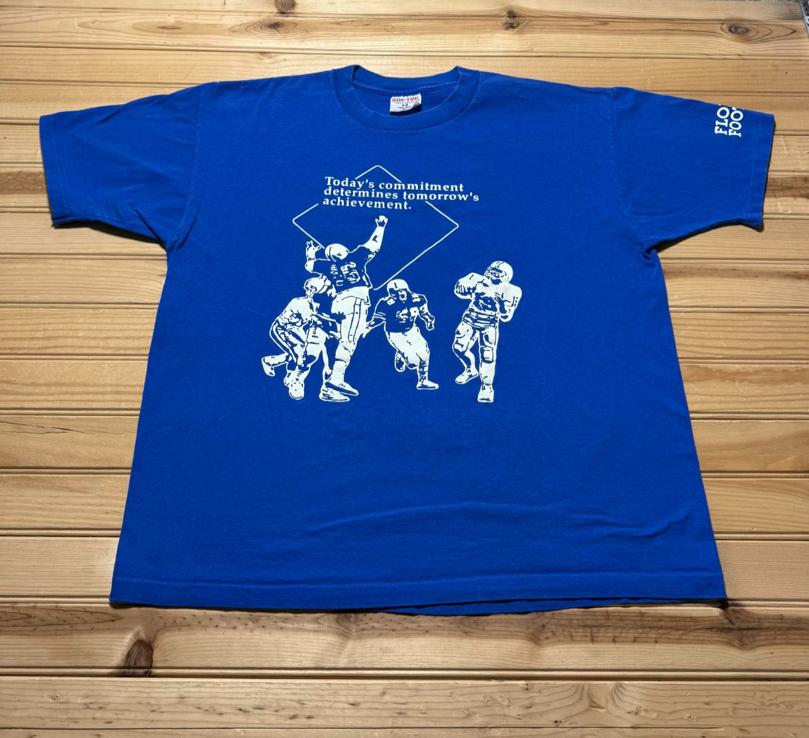 Vintage 1992 Florida College Football Athletic Quotes T-Shirt USA - XL