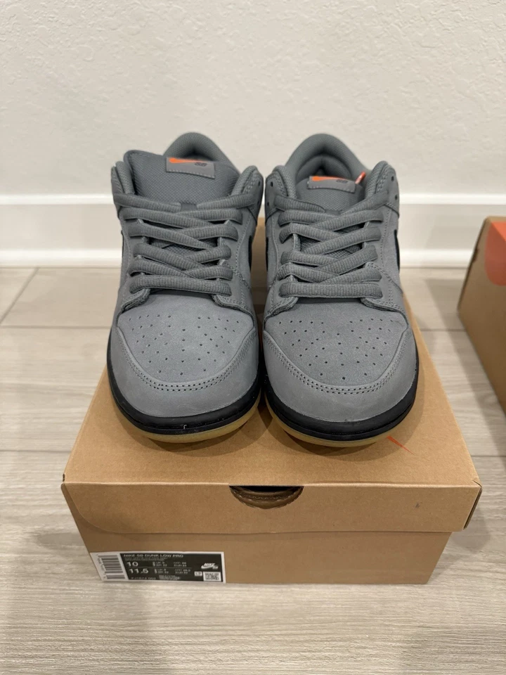 Nike SB Dunk Low Pro ISO Cool Grey FJ1674-002 para hombre talla 10-13 inédito Foto 2 de 4