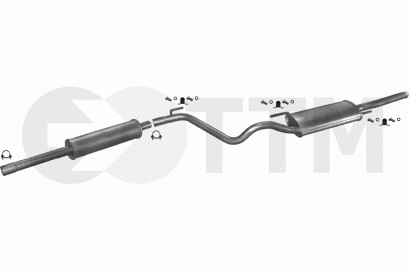 Silencieux d'échappement pour VW Golf 3 Break 1.8 essence de 1995 à 1998