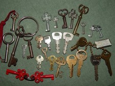 Lot of Vintage-Now Random Keys: Master, Winding, Jewelry Box