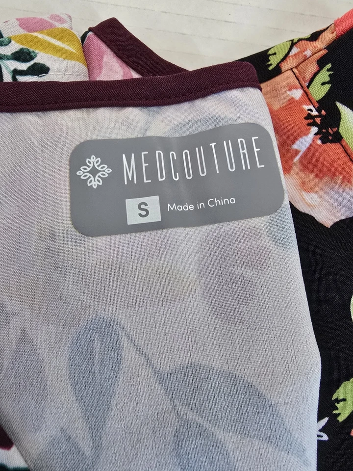 Lote de 4 ~ Camisas Médicas MED COUTURE Para Mujer Prendas para el torso Talla Pequeña Dickies Greentown M Foto 3 de 4