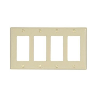 Eaton Wiring Devices 2164V-BOX - Wallplate 4G Decorator Thermoset Std IV - 1EA