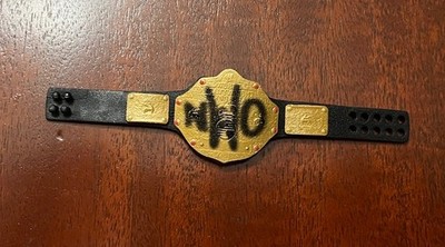 WWE Elite Ultimate NWO Championship Title Belt WCW Matte Gold Action Figure S27