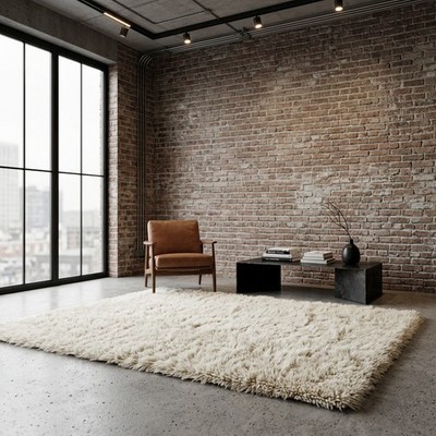 SHORT HAIR FLOKATI RUGS ALL THE THICKNESS WITH A SHORTER PILE  WOOL AREA RUGS