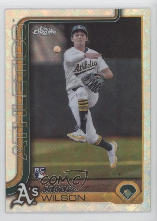 2025 Topps Chrome Logofractor Edition Jacob Wilson #96 12u8