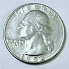 1952 Washington Quarter - 90% Silver - Circulated Coin #4978
