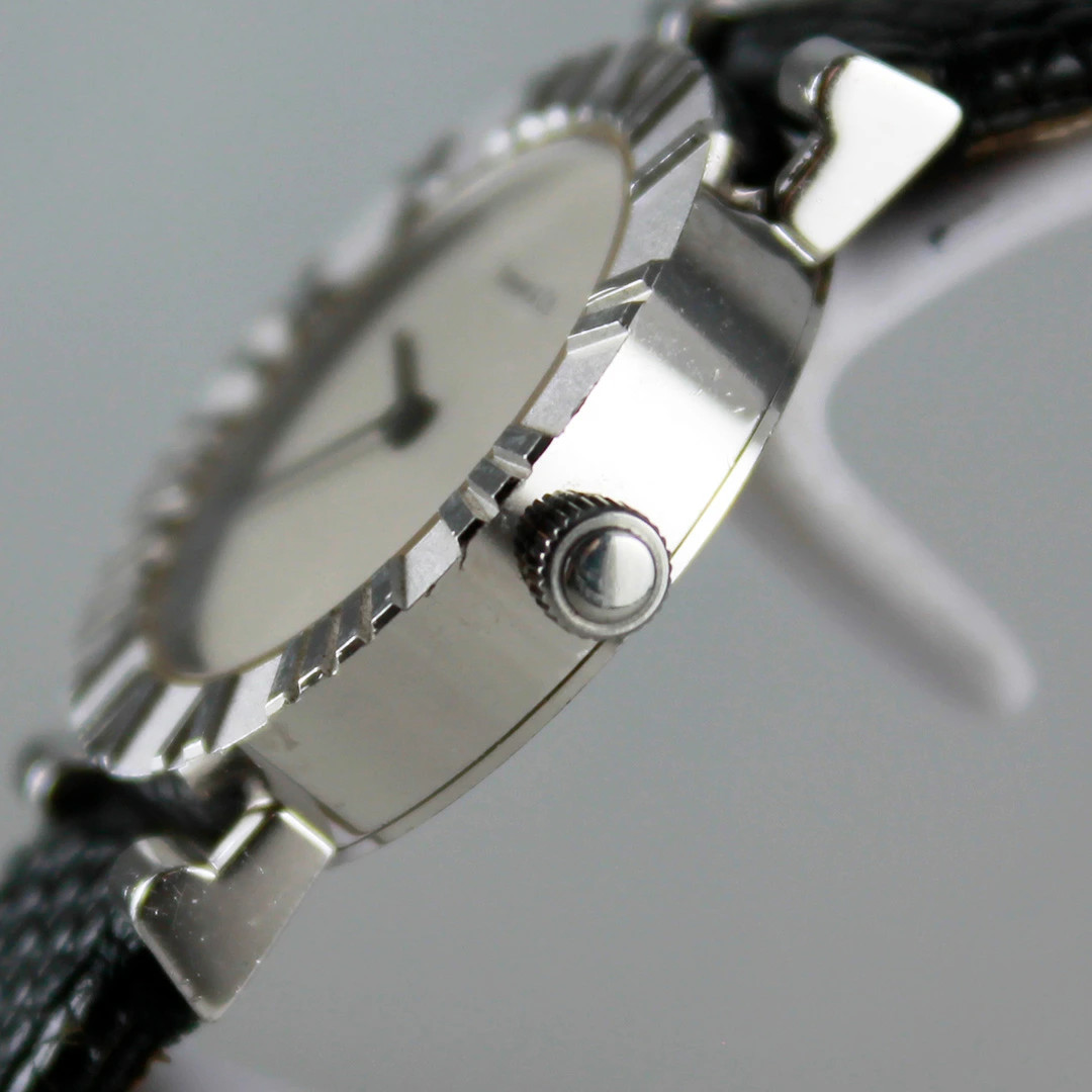 Tiffany&Co. Atlas Middle Size Unisex Sterring Silver Watch Quartz Roman Used image 5