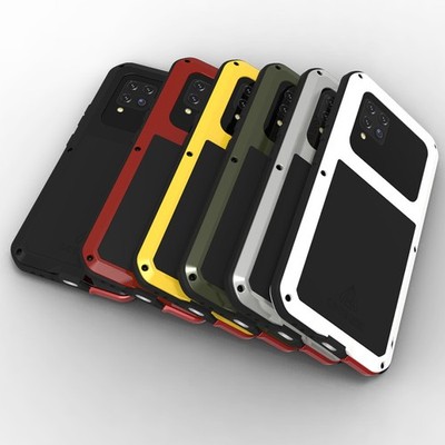 LOVE MEI Gorilla Glass Metal Silicone Outdoor Waterproof Case Cover for Samsung