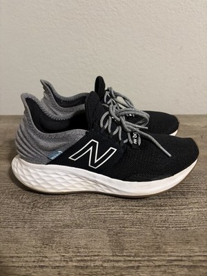 Women's New Balance ROAV Black Gray White  Athletic Sneaker Size 10