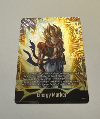DBS Fusion World 2nd Anniversary Energy Marker Super Saiyan Gogeta E-129 