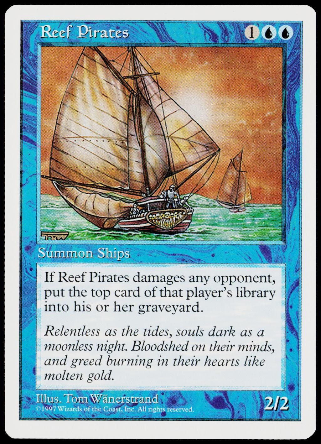 Reef Pirates Common Fifth Edition Magic: The Gathering Near Mint