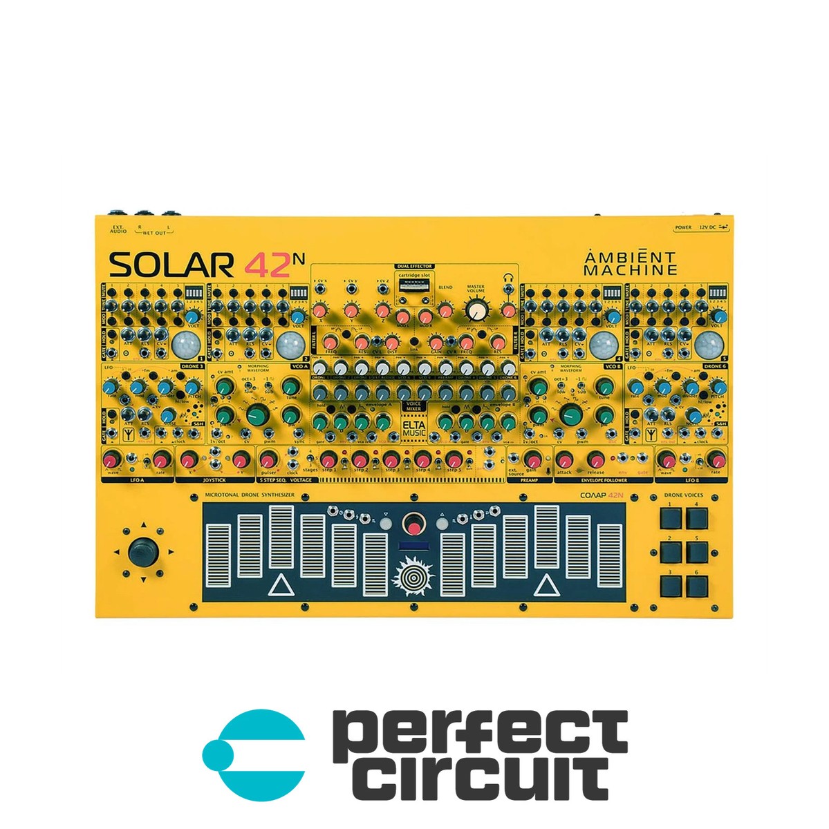 Elta Music Solar 42N (Yellow) Ambient Drone SYNTHESIZER - NEW