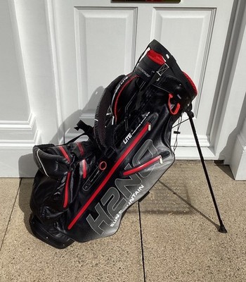 Sun Mountain H2NO Lite Golf Standbag / Schwarz & Rot / 4-fach / Top+ Zustand