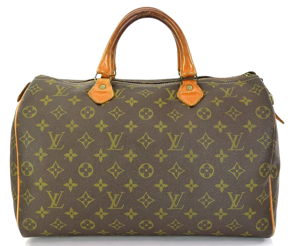Auth VTG LOUIS VUITTON Speedy 35 French Co. Monogram Boston Hand Bag #62153 - Image 3 of 4