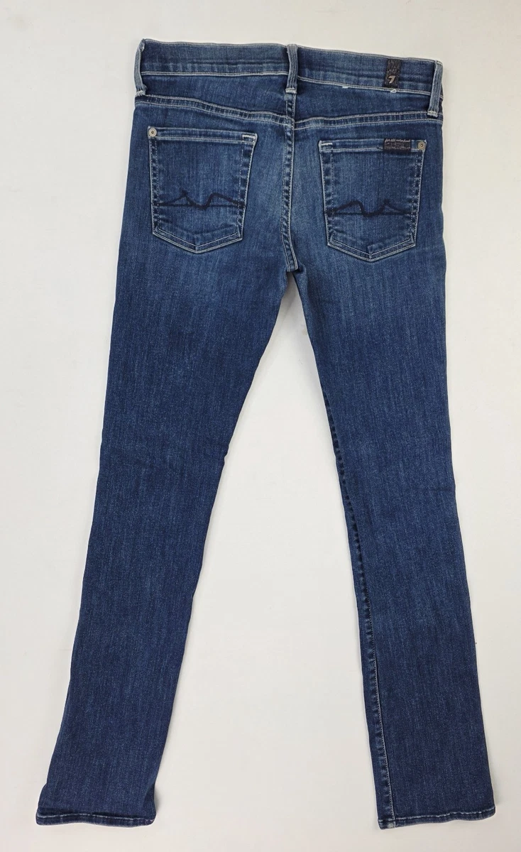 Jean Femme 7 For All Mankind Modèle 'Lexie' - Taille 26 (petites) - Coupe Flare Stretch Foncé