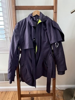 Adidas Stella McCartney Women Jacket Winter Ski Recco Navy Parka 2007 Belt Heart