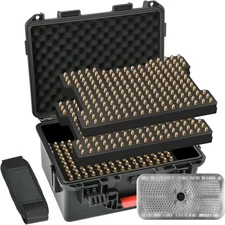Ammo Box Storage Case for Bullets - 9mm Ammo Case | TSA Approved | Fits 9mm, .40