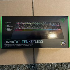 New Razer Ornata V3 Tenkeyless   Compact Low Profile Gaming Keyboard   Black