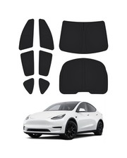 Canvcle Windshield Sun Shade for Tesla Model Y 2020-2024 Accessories Side Rea...