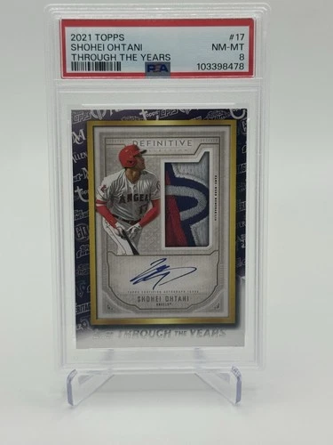 2021 TOPPS THROUGH THE YEARS #17 SHOHEI OHTANI PSA 8