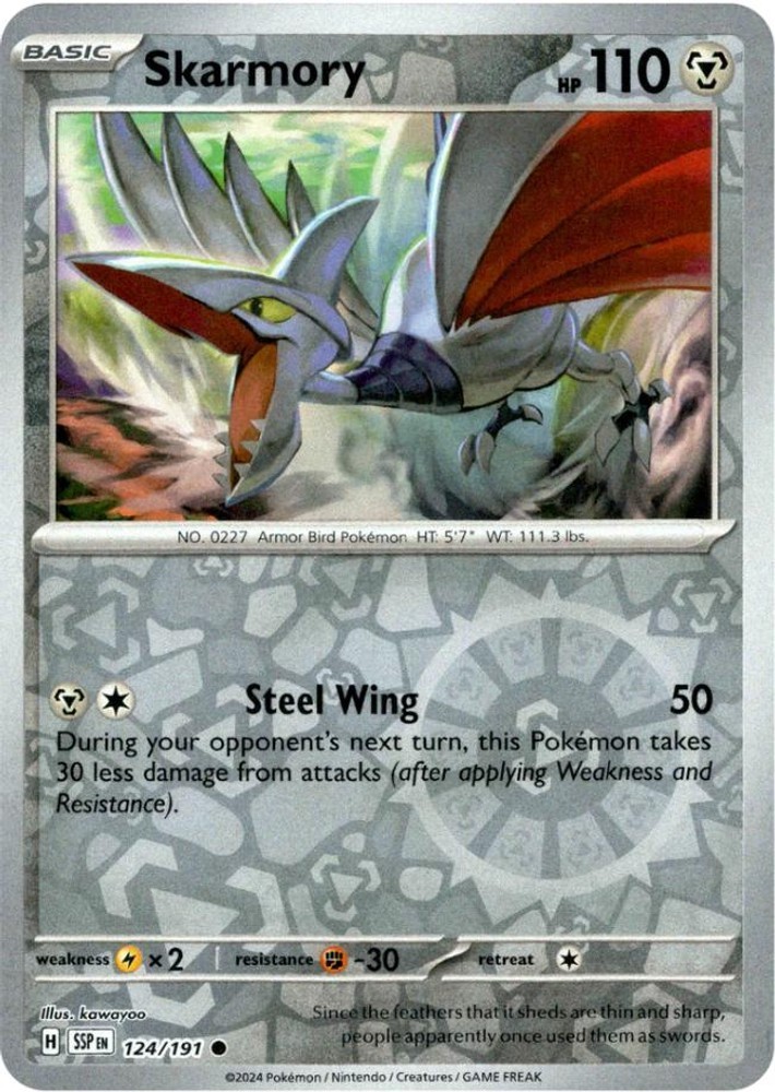 Skarmory 124/191 Reverse Holofoil Surging Sparks NM EN