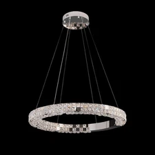 Modern Crystal LED Ring Chandelier