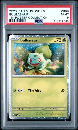 142064734 Bulbasaur 2023 Pokemon Scarlet Violet 151 Promo SVP EN #046 PSA 9