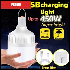 USB Rechargeable LED Camping Lantern Portable Outdoor Tent Light with Hook