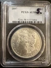 1897 morgan silver dollar AU58