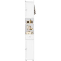 Badezimmerschrank 480013X/BC180, Mit 2 TüRen Und 1 Schublade, Weiß - N