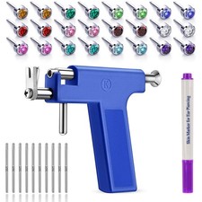 Ear Piercing Gun Kit with Hypoallergenic Studs for Professional Home Salon Use