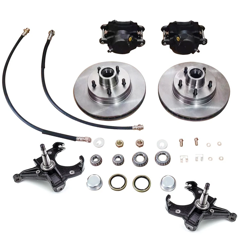 2.5" Drop Spindle & Disc Brake Conversion Kit For 1973-1987 Chevy C10 GMC Truck Foto 3 de 4
