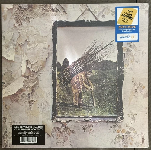 Led Zeppelin - IV - LP Walmart Exclusive Vinyl w/ Backstage Pass Replica Sealed