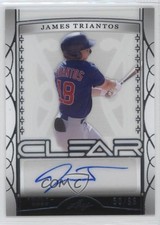 2022 Leaf Trinity Clear Silver Foil 50/99 James Triantos #CA-BRJ Auto 0c3e
