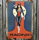 Gulf  Racing 8 x 12 Vintage Novelty Metal Sign Made In USA New!
