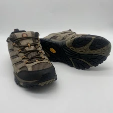 Merrell Moab 2 Mens Size 10 Hiking Boots Brown Suede Vibram Sole Shoes J06011