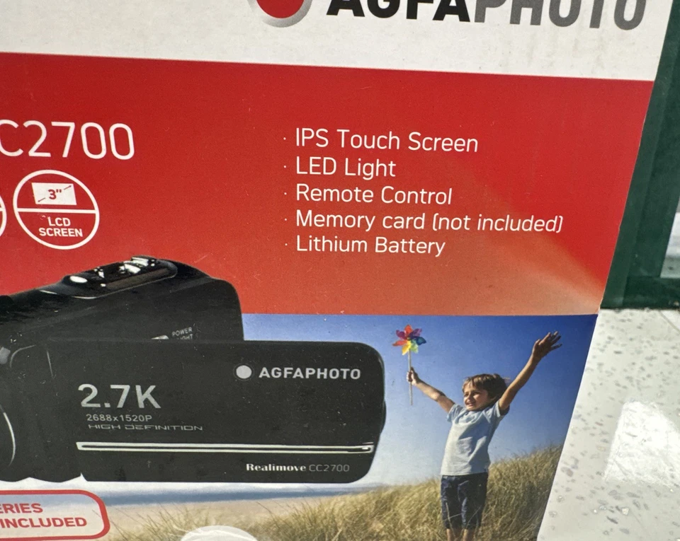 AGFAPHOTO Camcorder Realimove CC2700 Camera BOXED NEW - Image 3 of 4