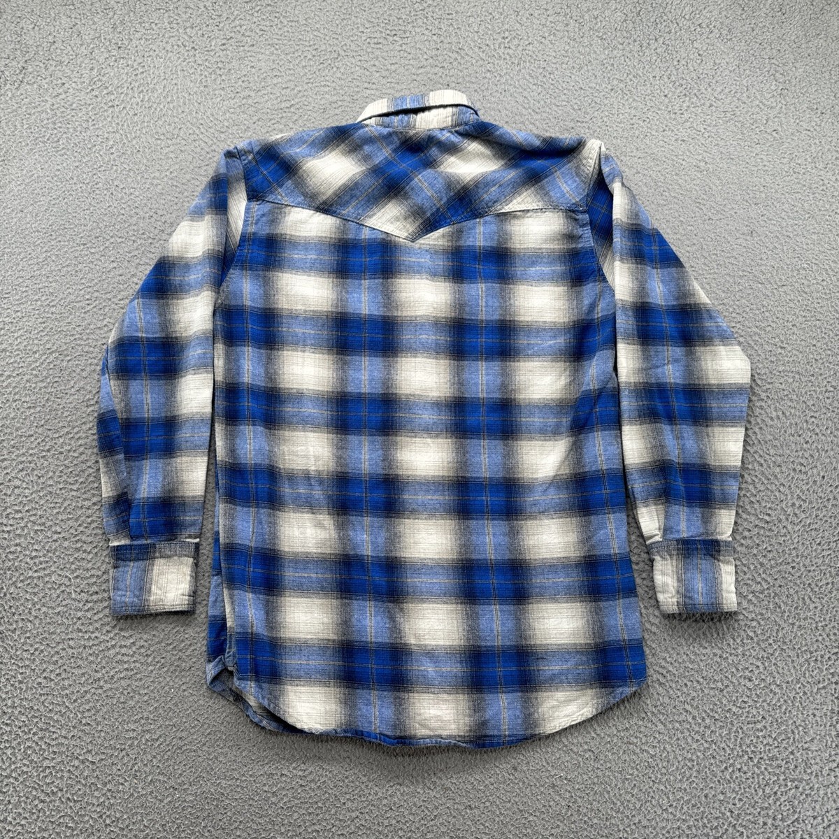 トップス Old US Dickies Pearl Snap Shirt Flannel Vintage Dickies Flannel Shirt XLT Plaid Pearl Snap Long