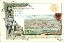 Postcard 1898 Greetings Neumarkt Palatinat    Assembly Kreis Lebrer