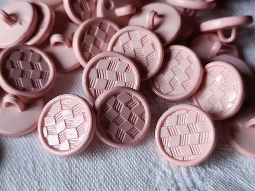 Lot 29 boutons vintage rose damas à pied finitions moyennes 1,5 cm ref 2263 - Picture 2 of 3