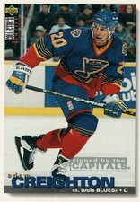 #229 Adam Creighton St Louis Blues 1995-96 Upper Deck Collector's Choice Hockey 