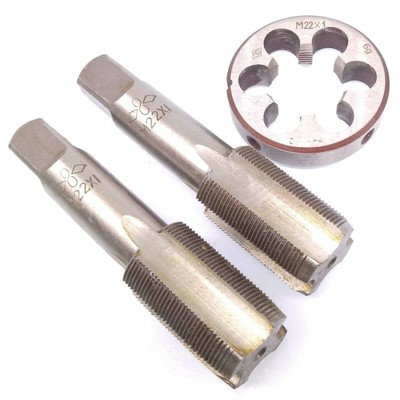 2pcs Silber High Speed Stahl M14 X 1.5mm Metrisch Wasserhahn /& Schablone Rechts