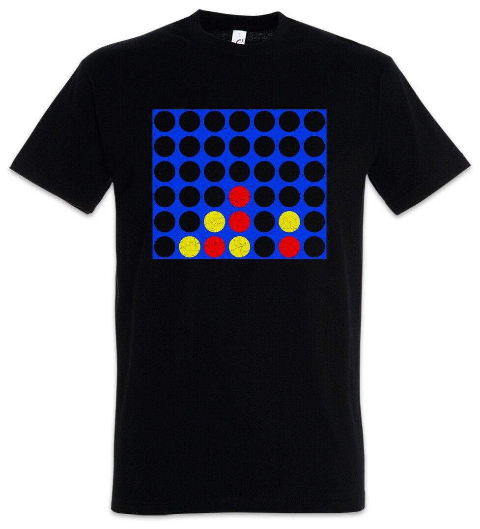 FILA Connect Four Board T Shirt Game Gamer Retro Geek Nerd Four in a Row