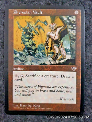 1x Phyrexian Vault - MTG  NM NEVER PLAYED ARTIFACT CARD Magic Regular. (DS3D1H5)