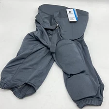 Champro Integrated Football Gray Practice/Game Pants w/Built-In Pads Youth Large