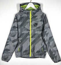 Nike Men's Printed Windrunner Full Zip Jacket Small Black / Grey / Bright Yellow