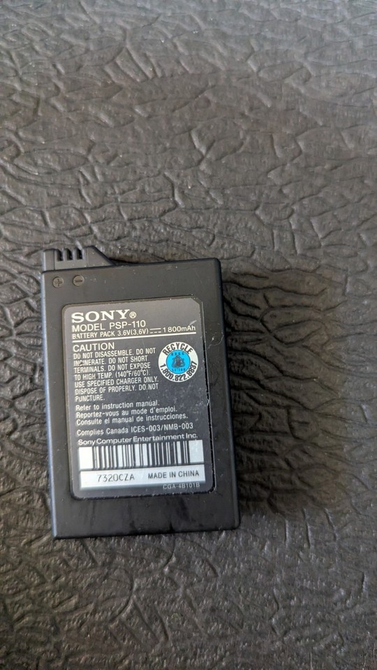OEM Sony PSP Battery Pack 3.6V 1800mAh PSP110 Untested eBay