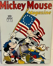 Vintage Springbok Jigsaw Puzzle MICKEY MOUSE Magazine July 1939 Spirit of '76