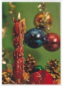 Albero Di Natale Anni 70.Natale Anni 70 Foto Cartolina Augurale Decorazioni Palle Vetro Candela Pigne Ebay